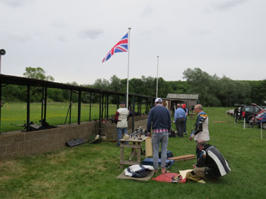 Behind the firing point